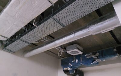 Komplexe Ausführung von HVAC-Installationen und Sanitärsystemen in einem Dienstleistungsgebäude